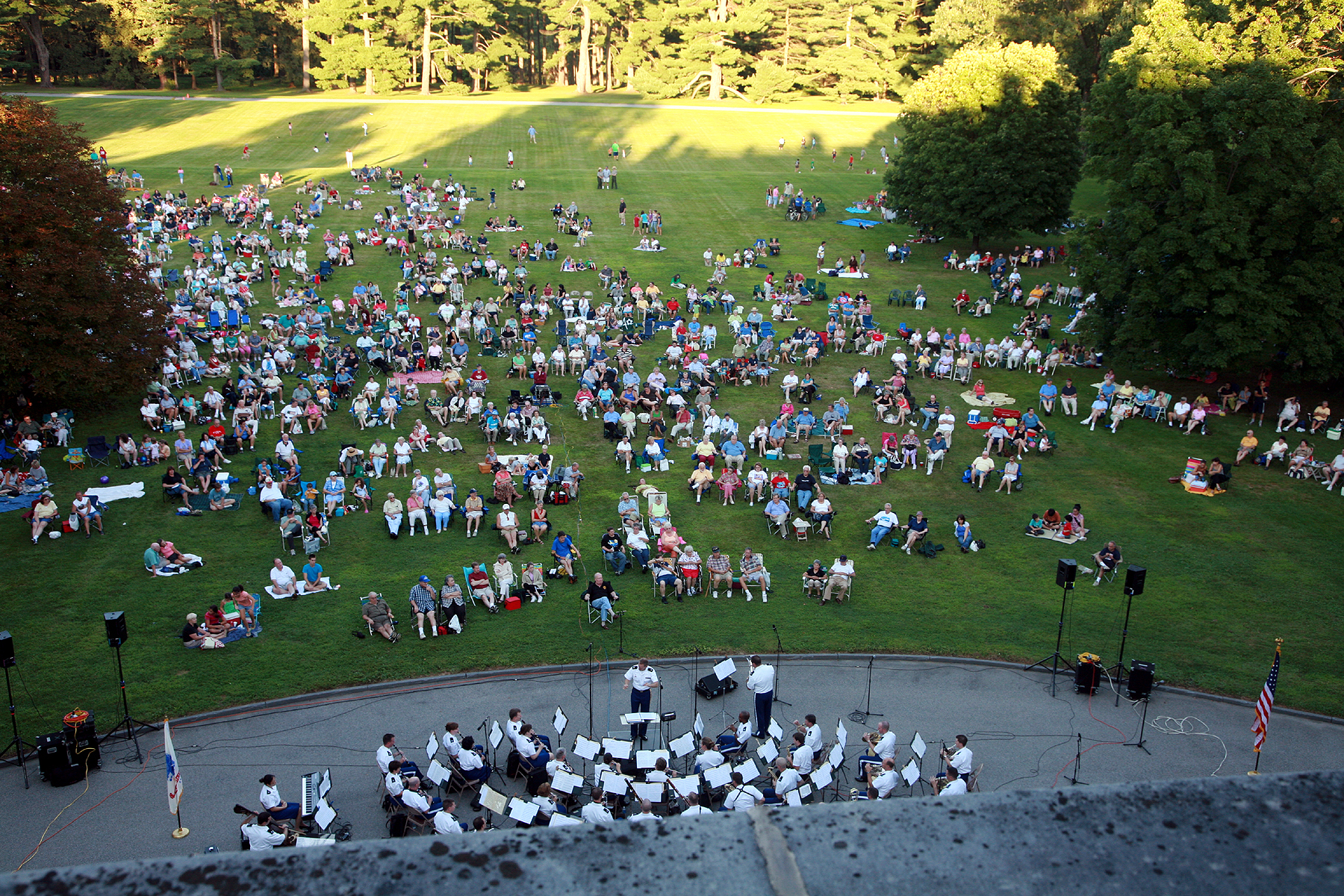 West Point Band performs at the Vanderbilt Mansion