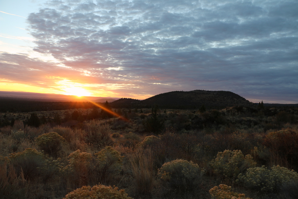 Sunrise at Lava Beds