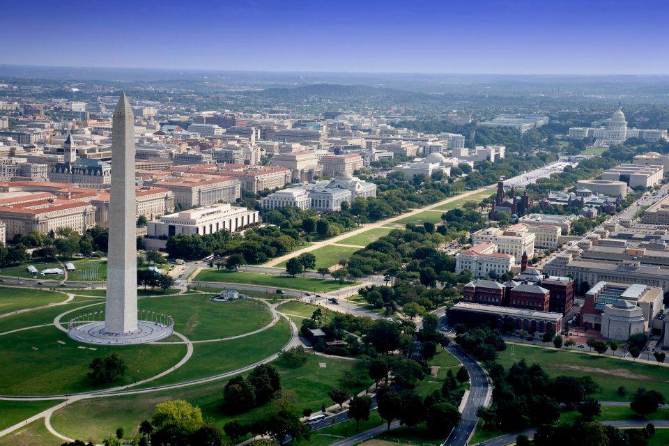 Aerial View of the East End of the National Mall