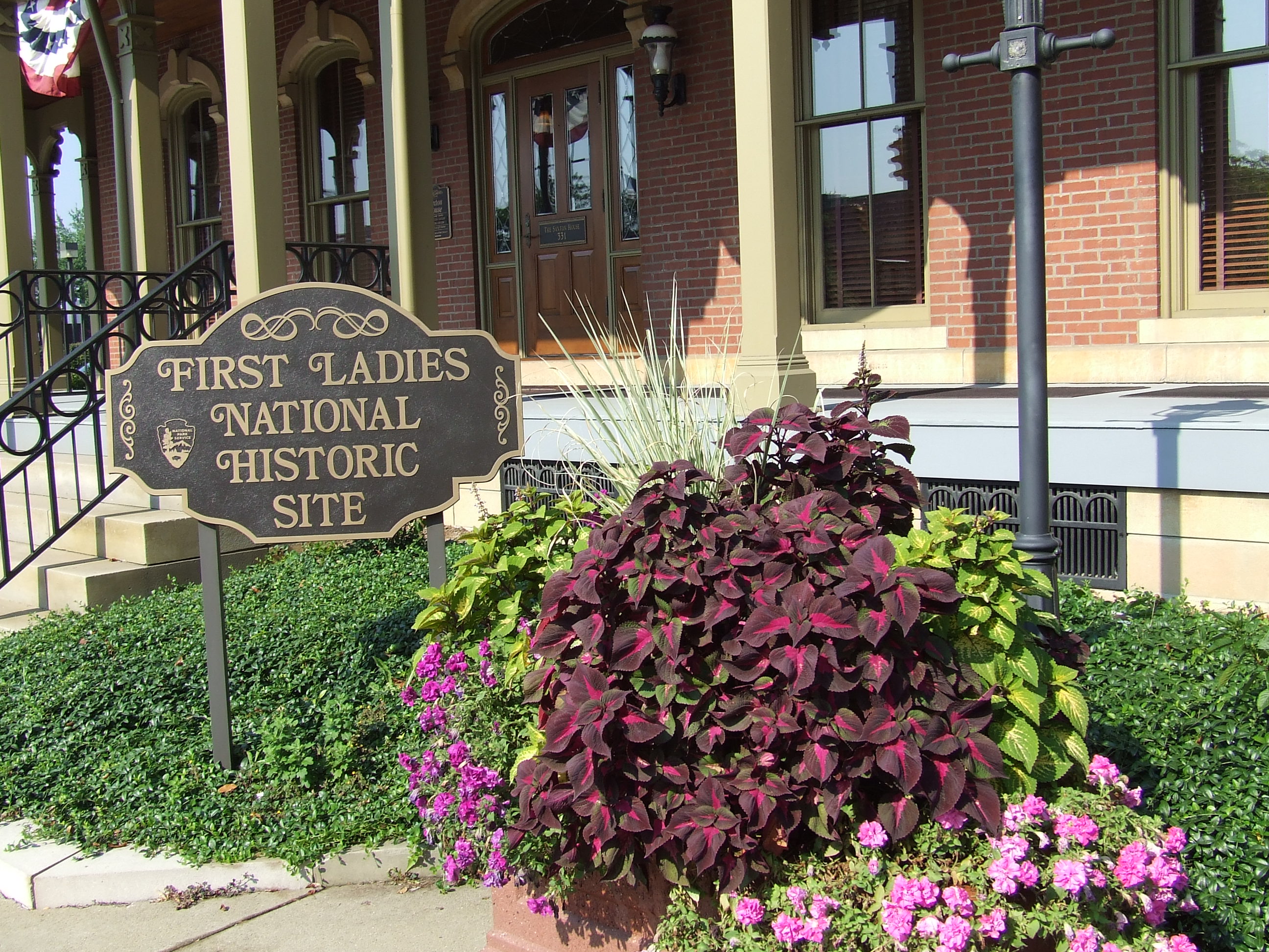 Close up view of home entrance.