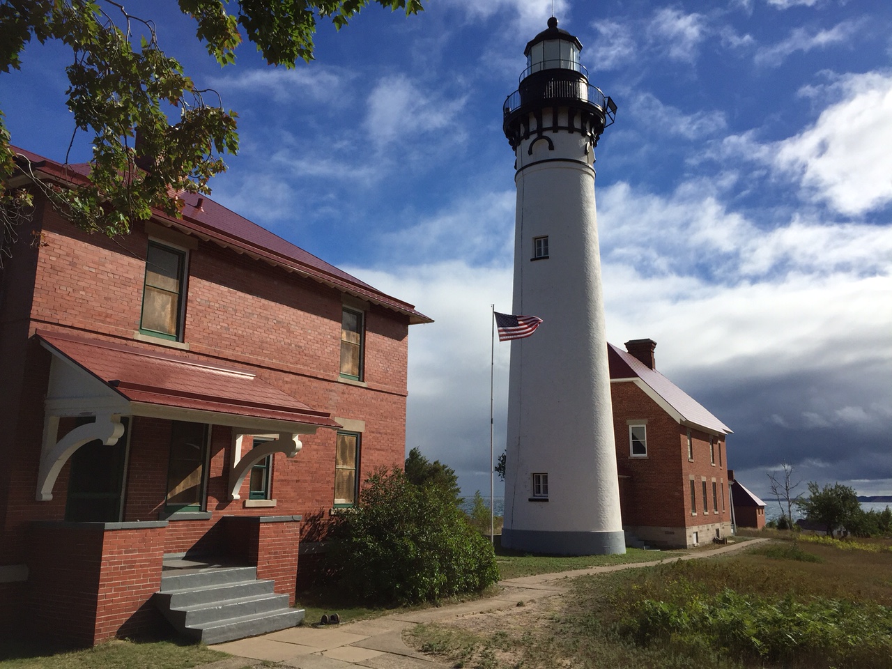 Au Sable Lighthouse and light keeper's quarters