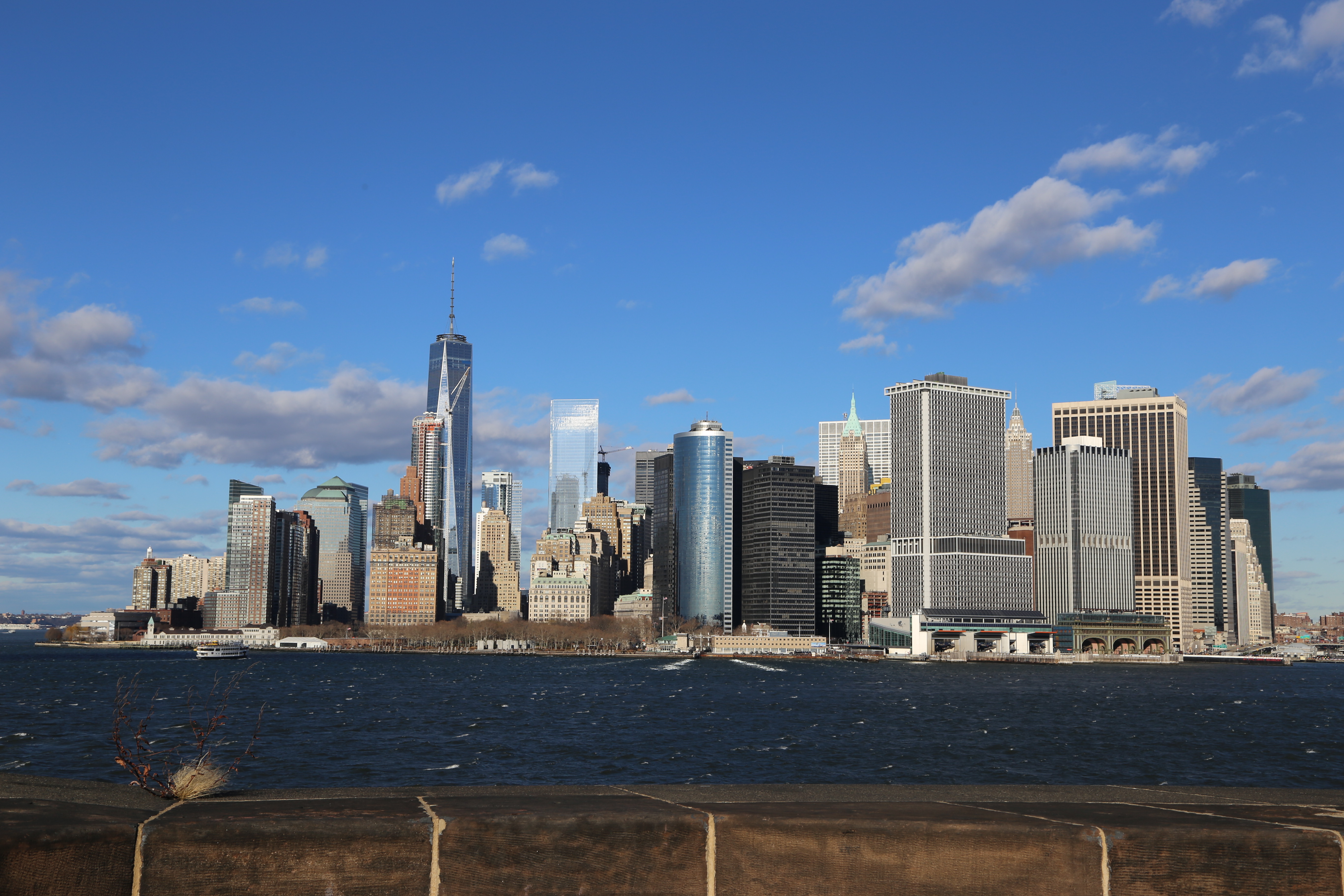 Manhattan skyline as seen from Governors Island National Monument