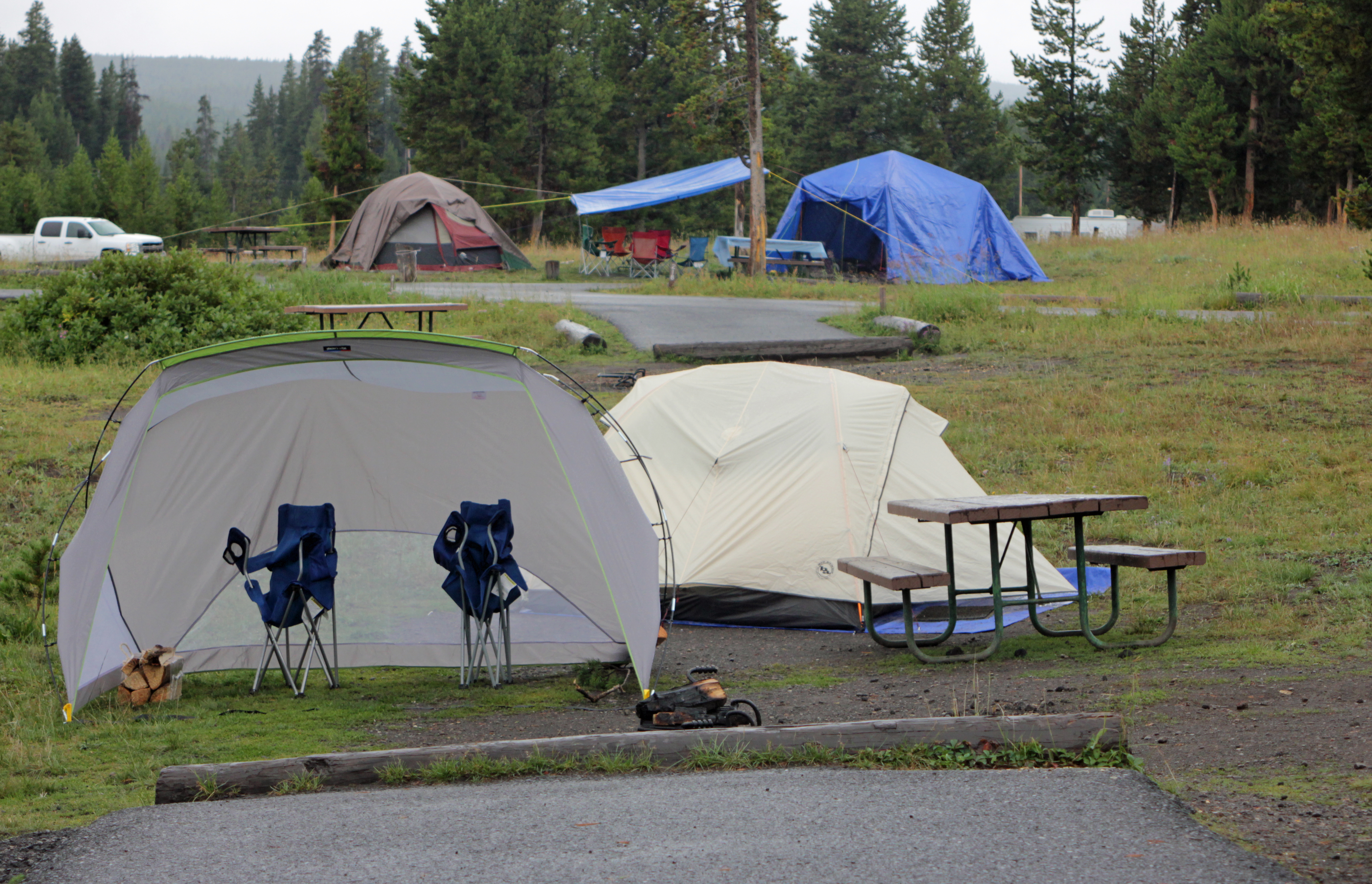 Tents at campsite
