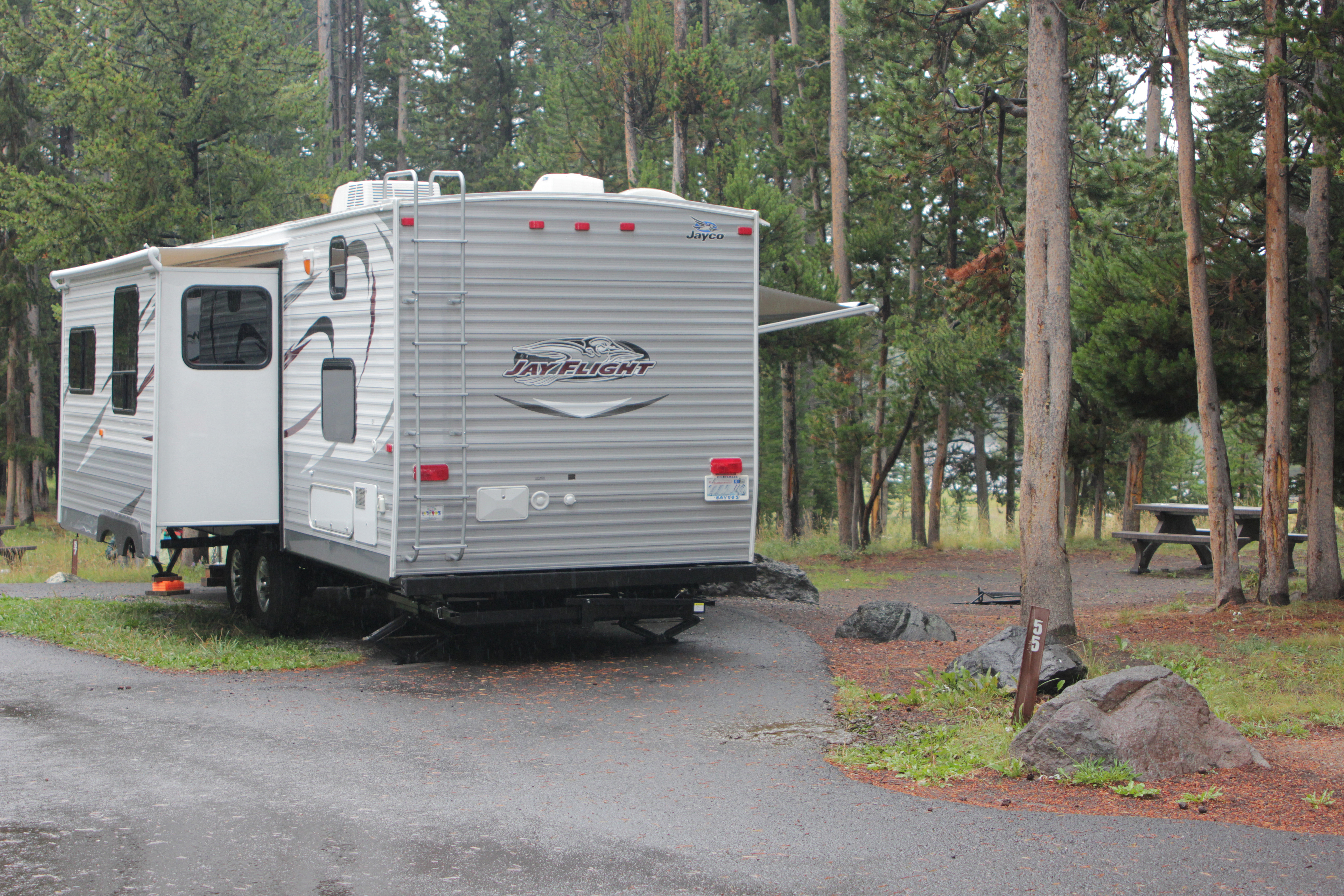 RV at campsite