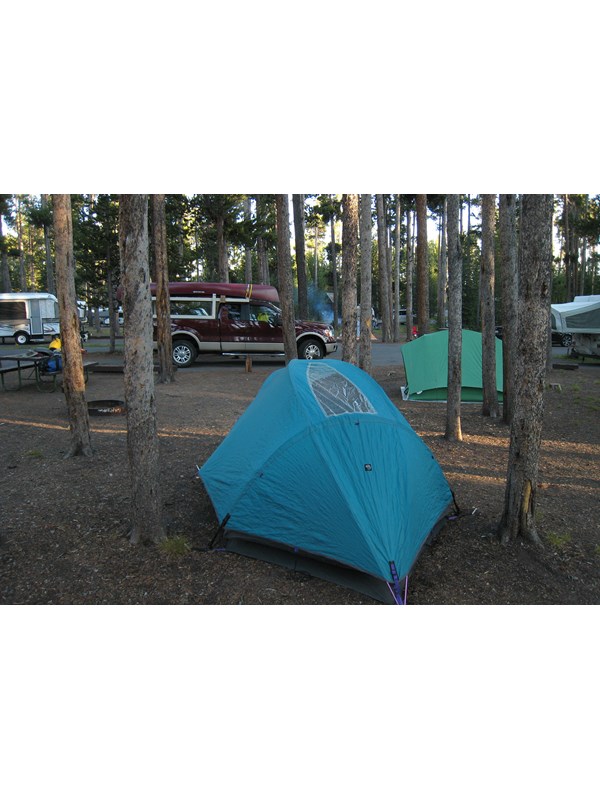 Tent at campsite