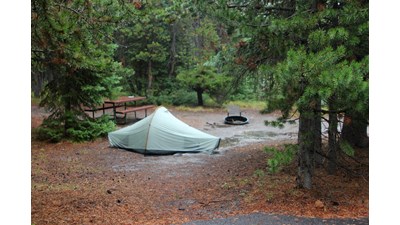 Tent at campsite