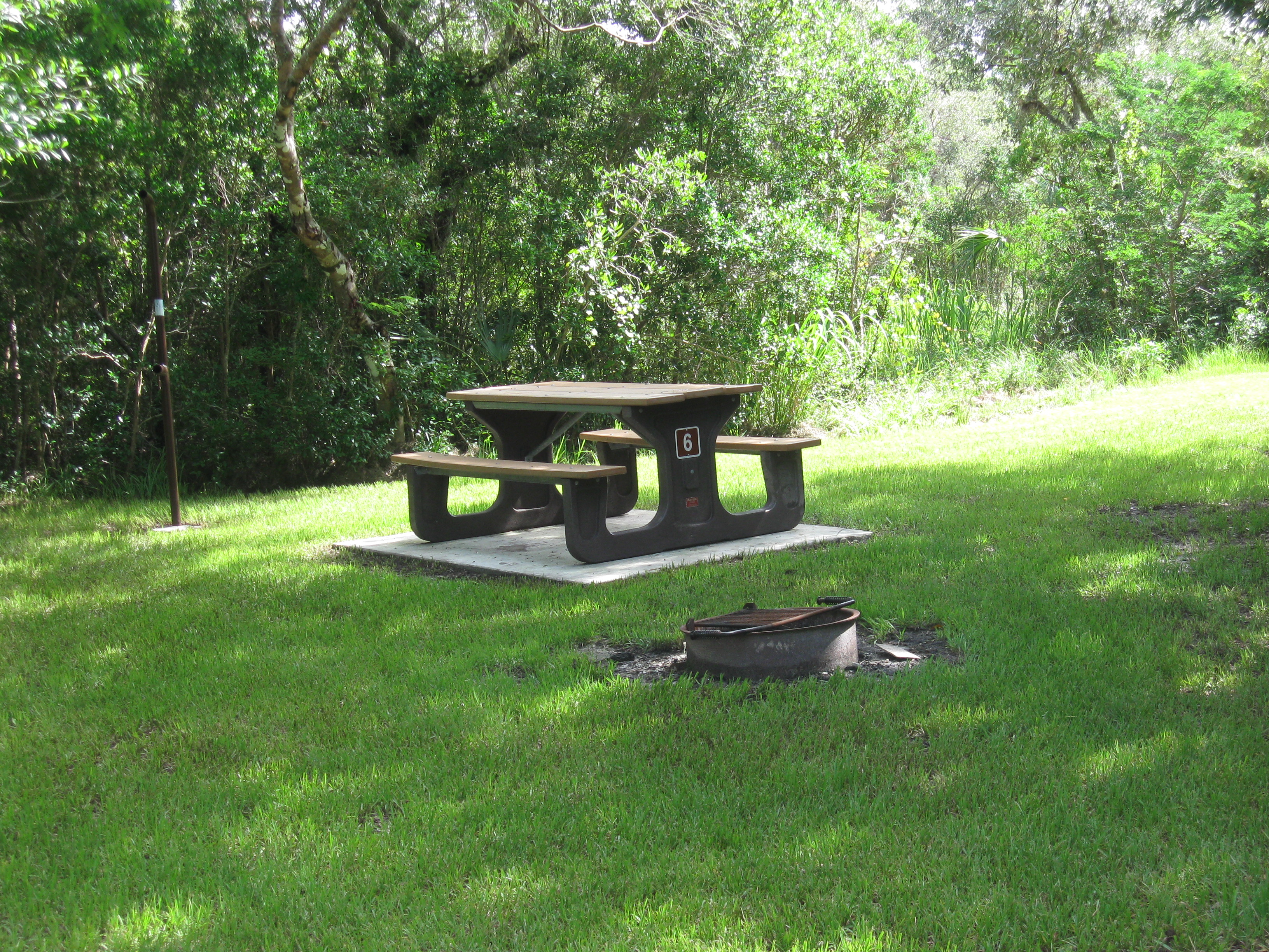 Campsite in Mitchell's Landing Campground