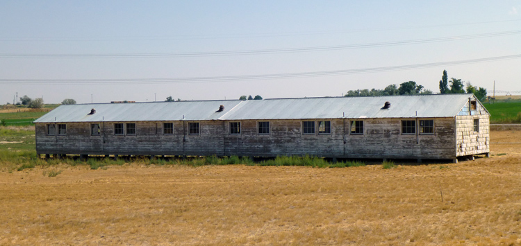 An original barrack was retuned to Minidoka and placed on site.