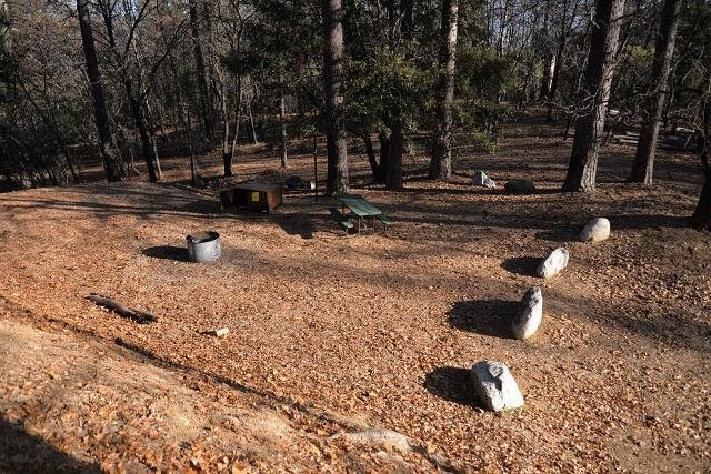 Second view of Site 1 at Brandy Creek Primitive Campground, Whiskeytown National Recreation Area