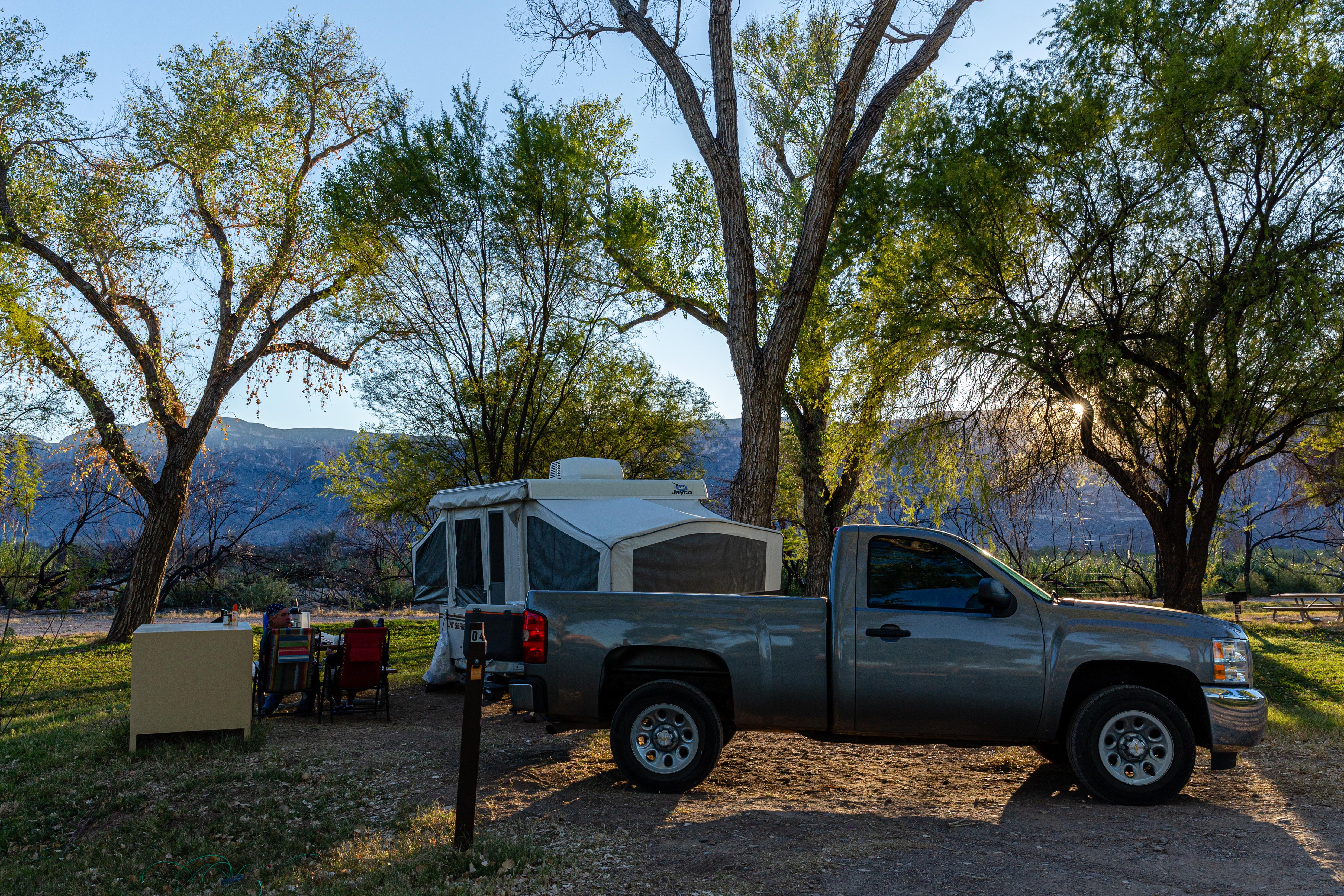 Campers enjoying Cottonwood Campground