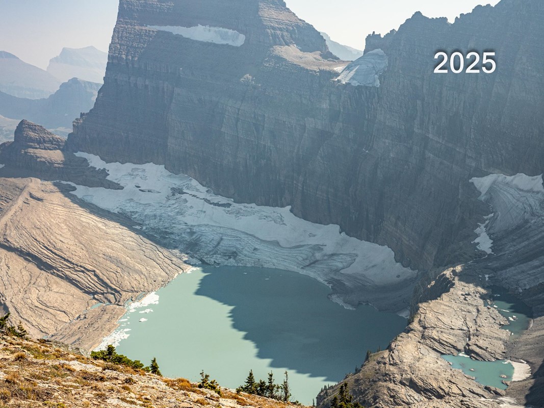 Grinnell Glacier from Grinnell Ridge in 2025