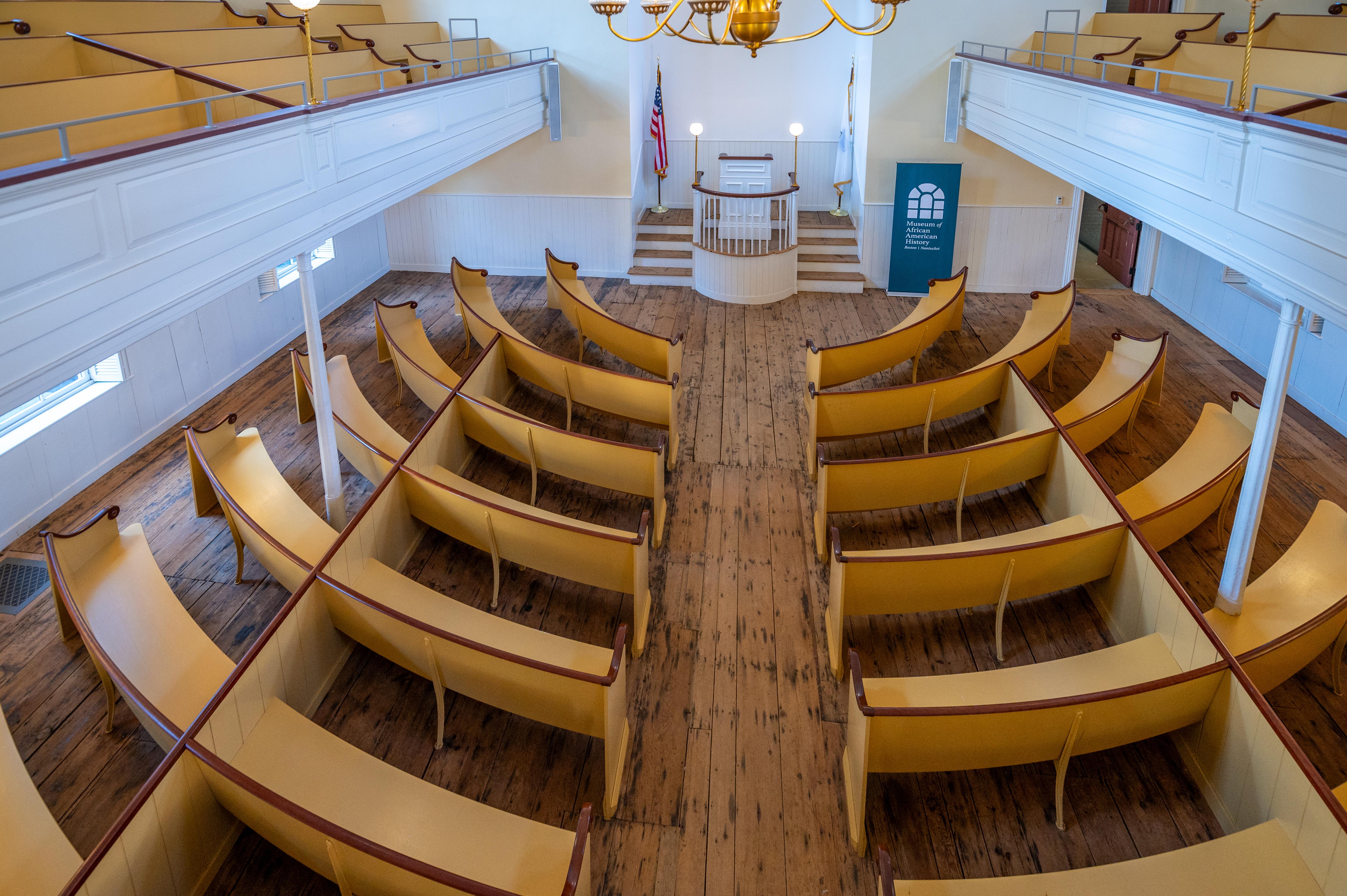 View from the gallery overlooking the