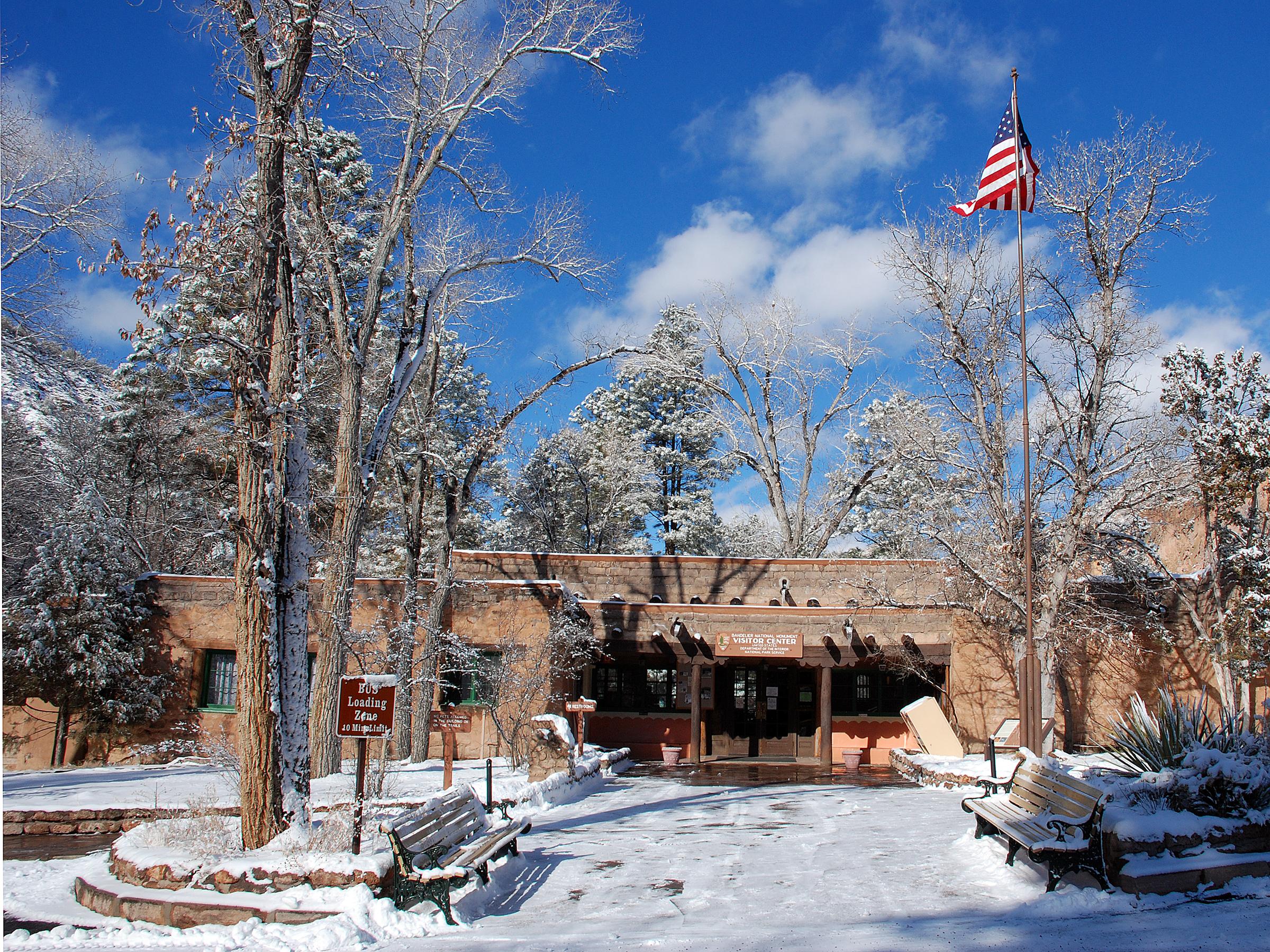 visitor center in winter