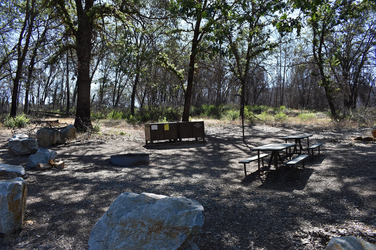 Site 1 at Horse Camp, the only campground in Whiskeytown that accommodates horses