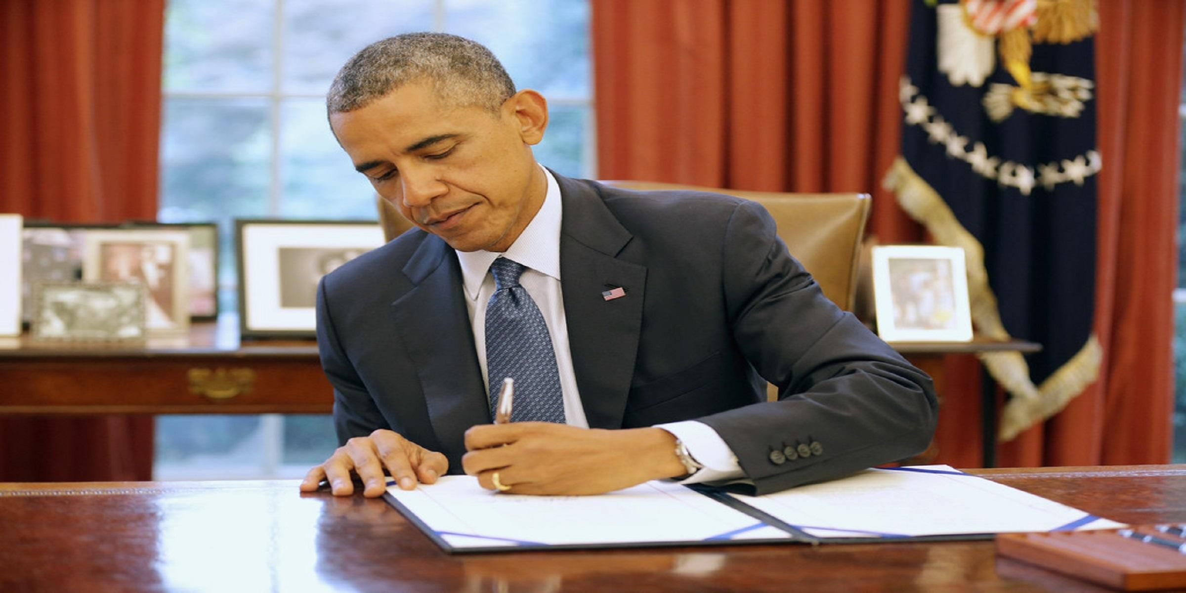 President Obama signing proclamation