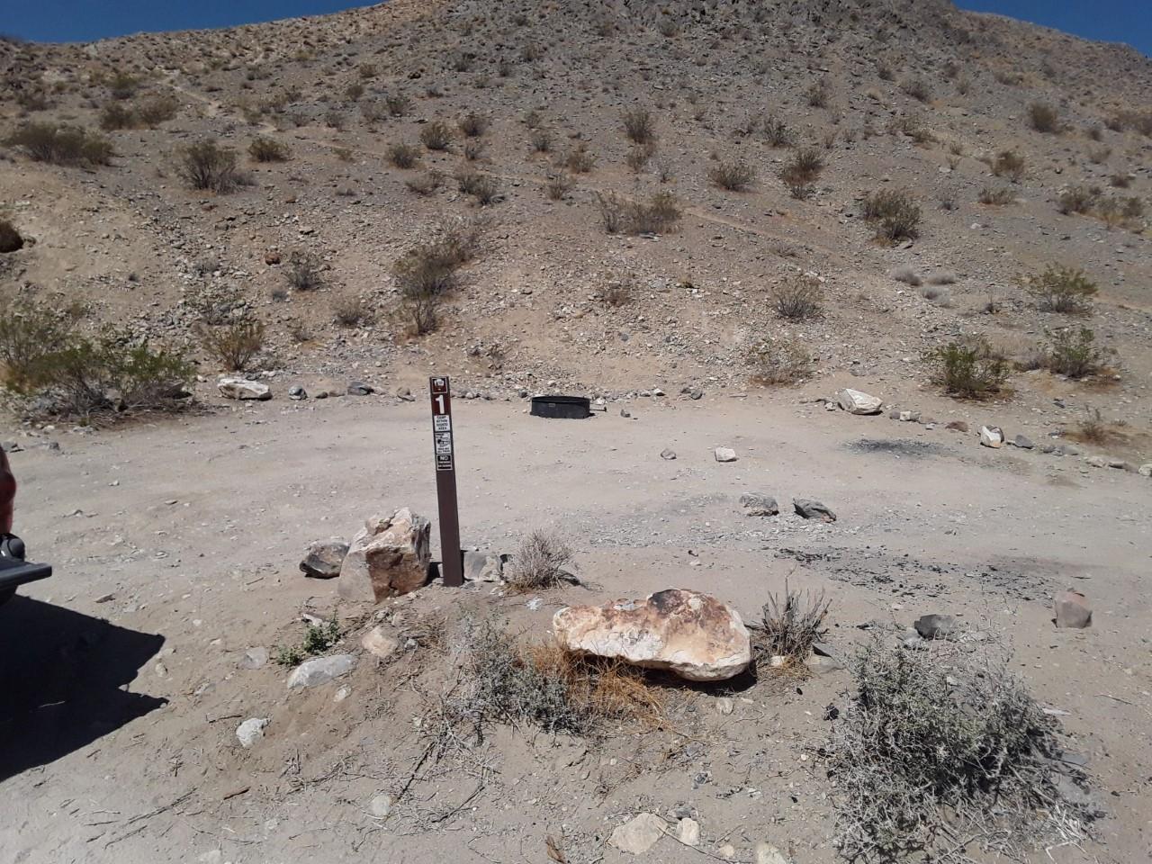 Homestake Site 1 unpaved road with tent spot