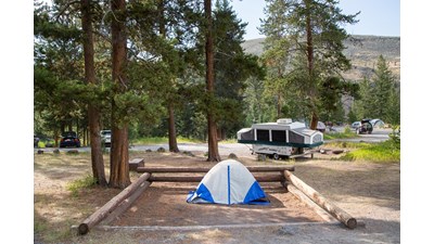 Campsite at Tower Fall Campground
