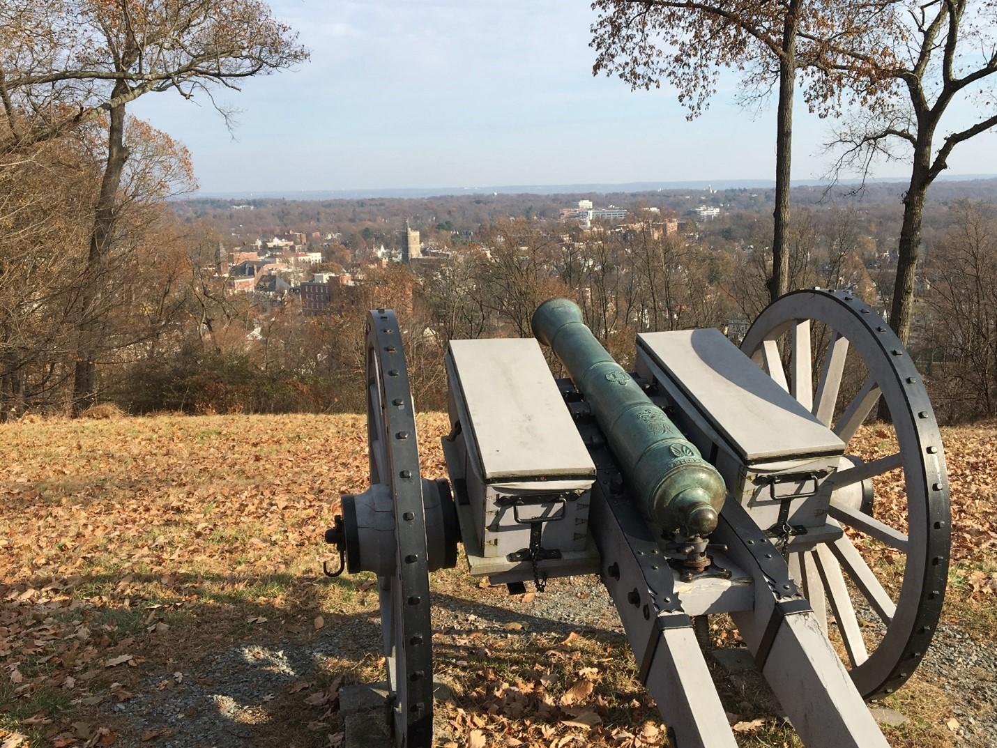 Overlook with cannon in foreground