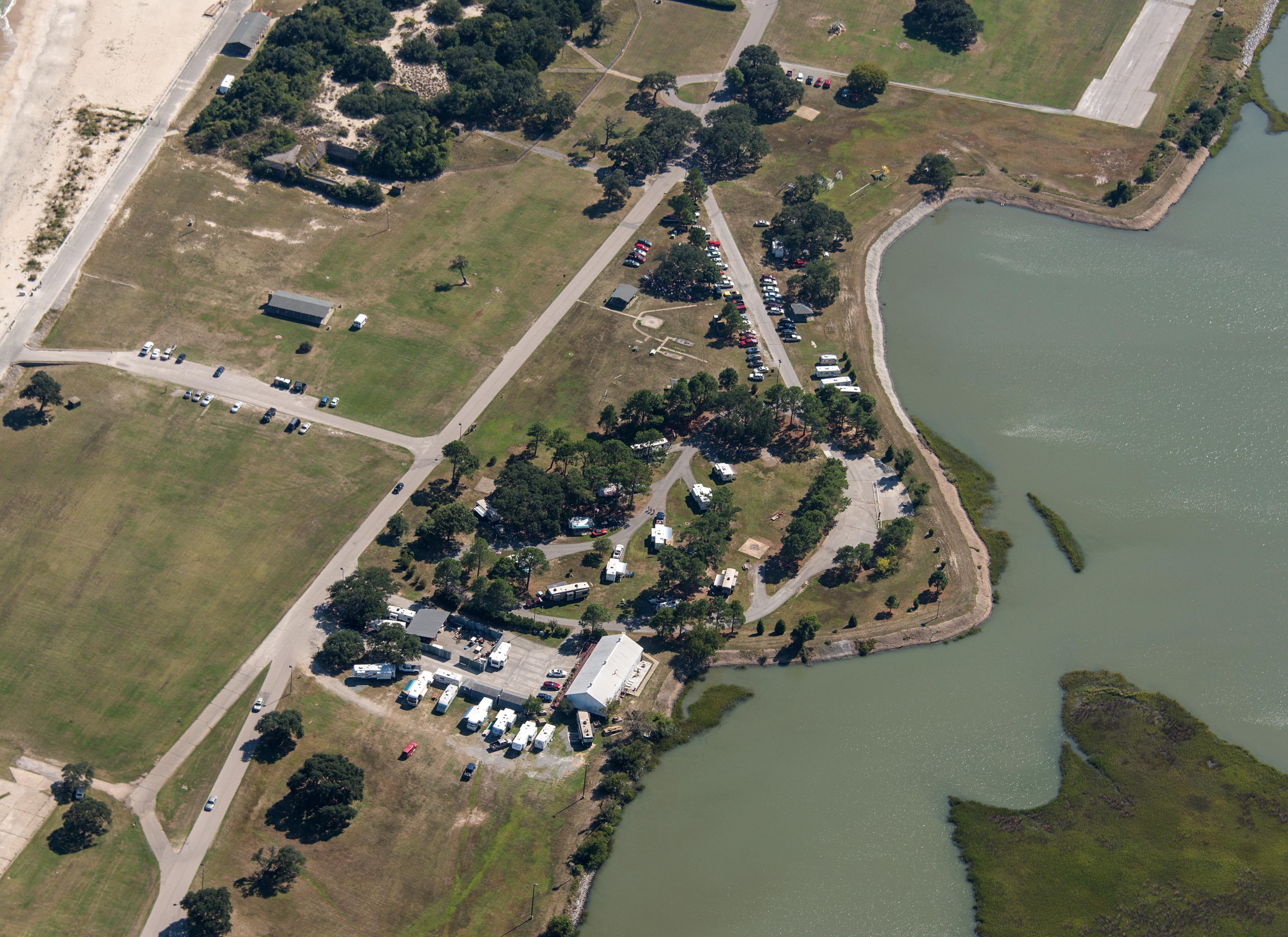 Aerial view of Colonies RV and Travel Park