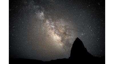 Cathedral Valley at night