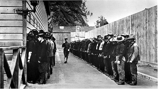 Army Prisoners in the Stockade, 1902