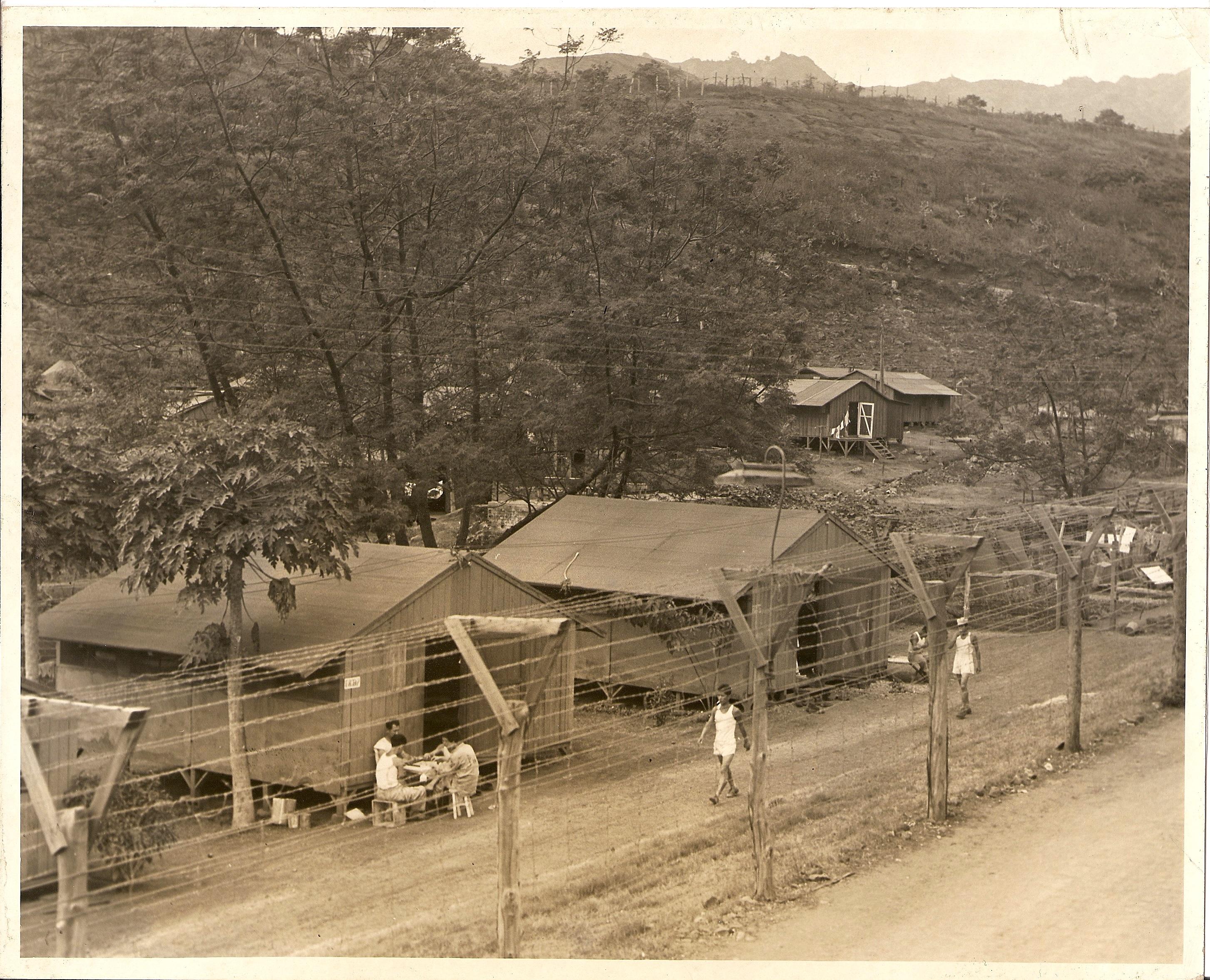 A view of daily life at Honouliuli Internment Camp