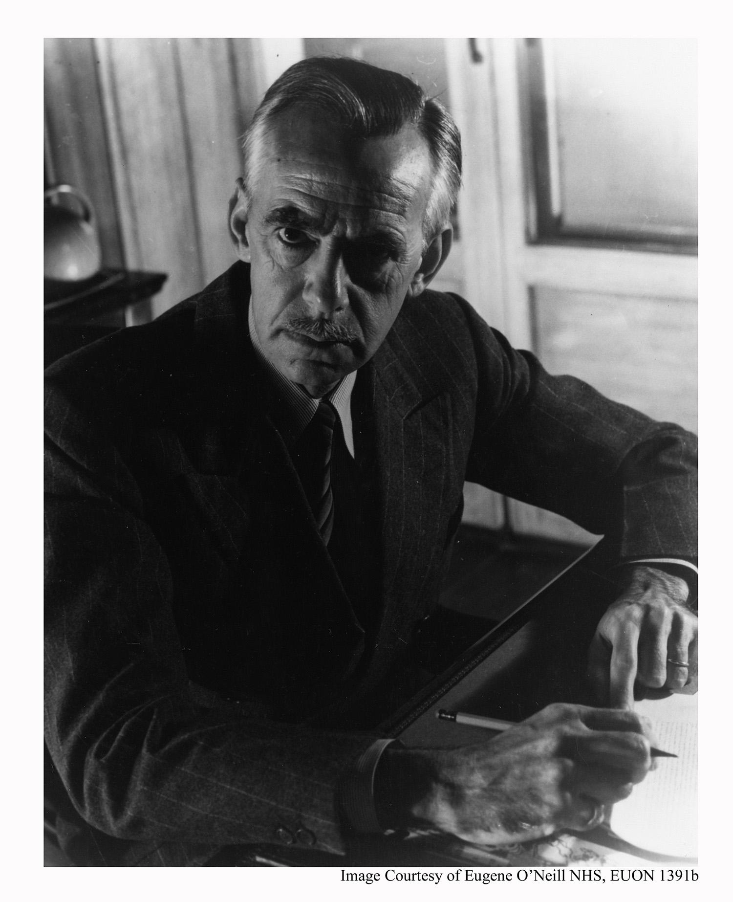 Eugene O'Neill at home at Tao House.