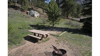 Campsite 7 - Tent Pad and Fire Ring