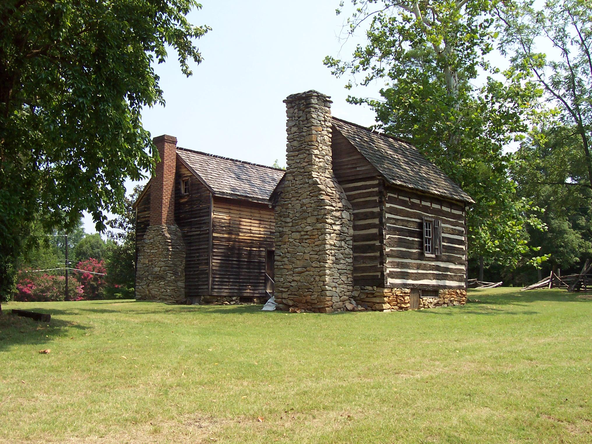 Hoskins' House and Kitchen Located on the Grounds of the Colonial Heritage Center