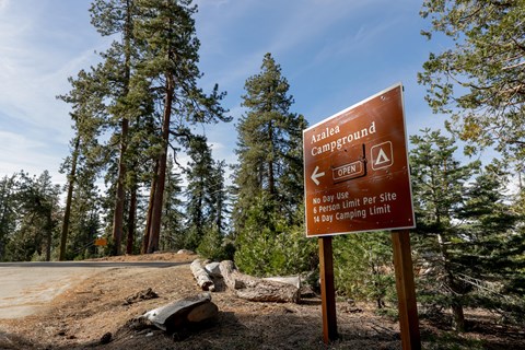 Azalea Campground sign