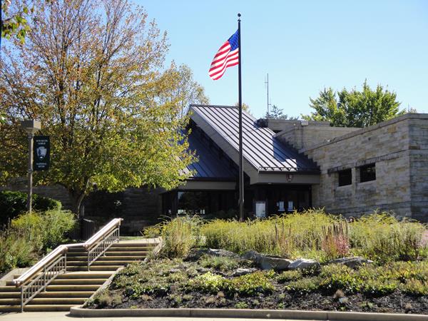 view of front of visitor center
