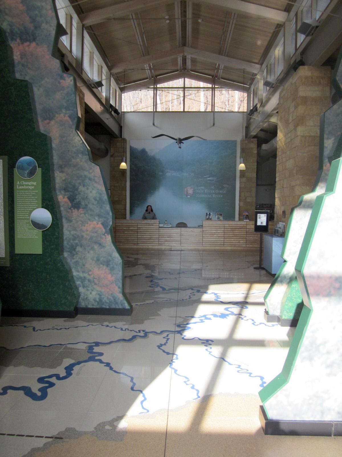 floor map and displays
