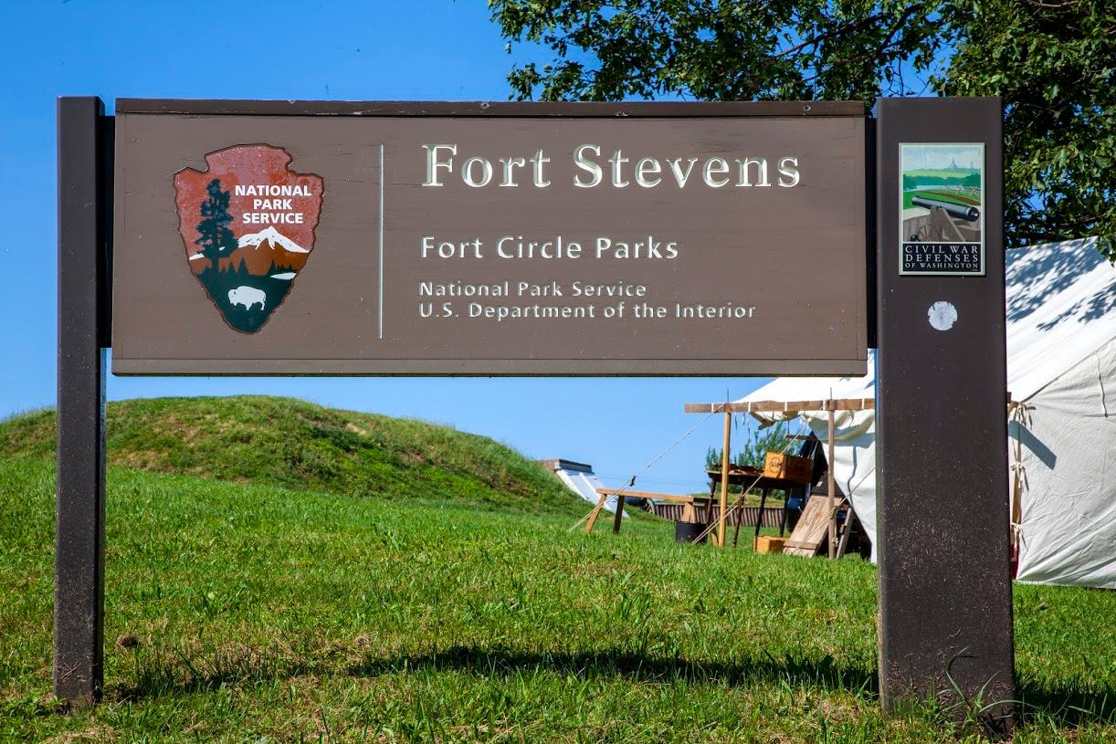 NPS Park Sign for Fort Stevens