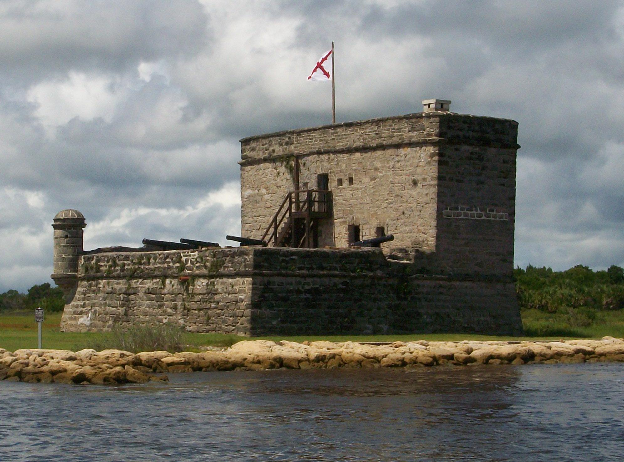 Fort Matanzas, a fortified watch tower made form coquina.