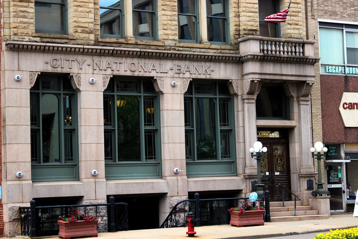 The front of the education center. 