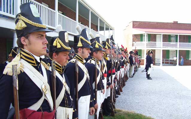 Soldiers on the Fort McHenry parade