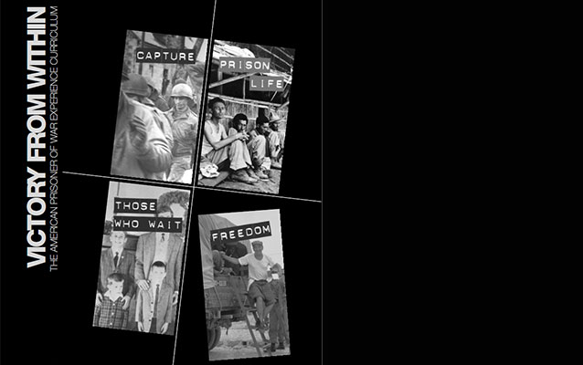 Curriculum cover showing images of prisoners of war