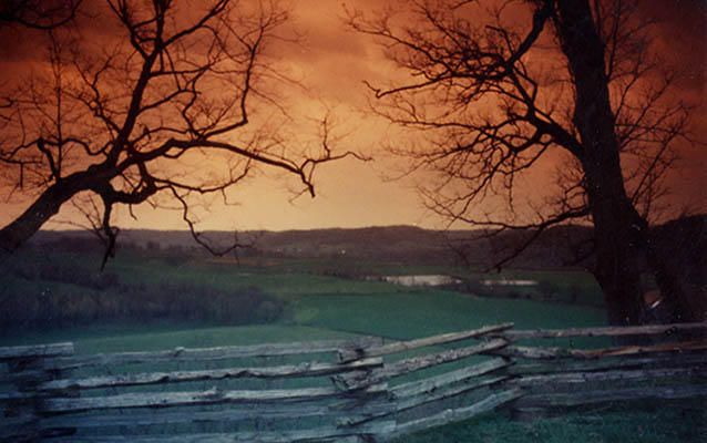 Bakers Bluff at sunset Bakers Bluff at sunset