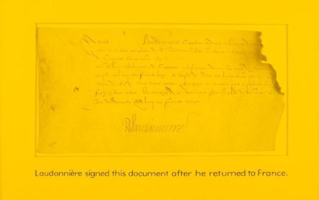 Signature of Rene de Laudonniere Signature of Rene de Laudonniere