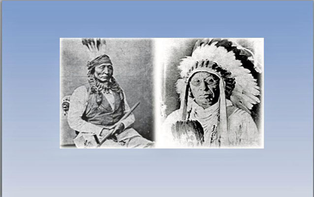 Picture of Chief Bad Gun (Son of Four Bears) Mandan Chief and Chief Four Dance Hidatsa Picture of Chief Bad Gun (Son of Four Bears) Mandan Chief and Chief Four Dance Hidatsa