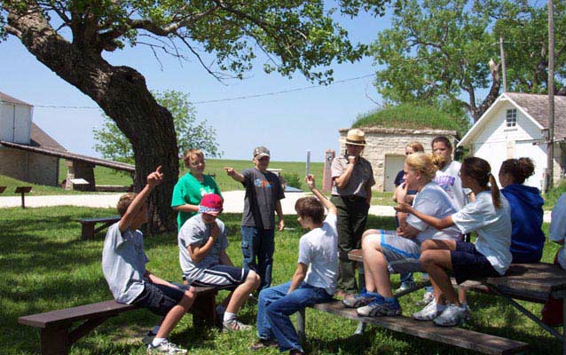 Kids learning environmental science