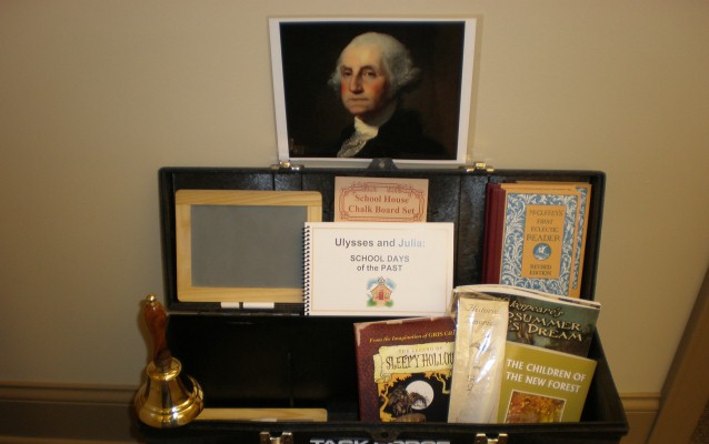 School Days of the Past Traveling Trunk contents