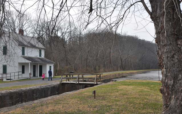 A photo of the C&O Canal Lockhouse 70 near Oldtown.