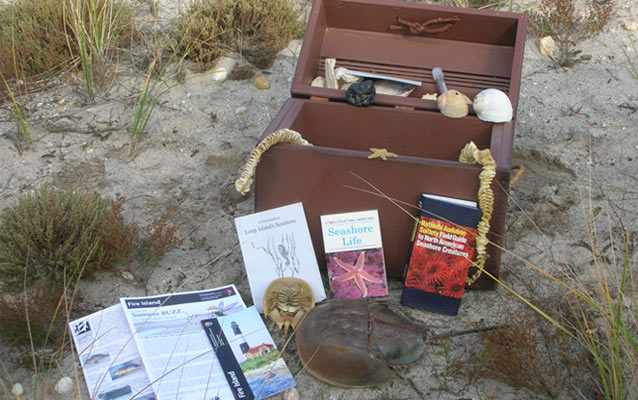 Traveling trunks are filled with educational materials and are available for loan.