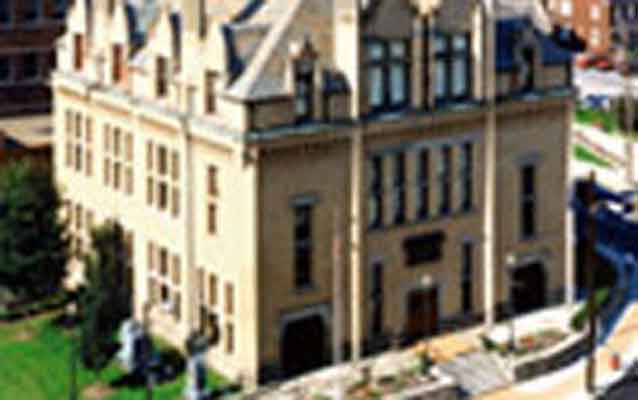 Exterior view of the historic Johnstown Flood Museum. Exterior view of the historic Johnstown Flood Museum.