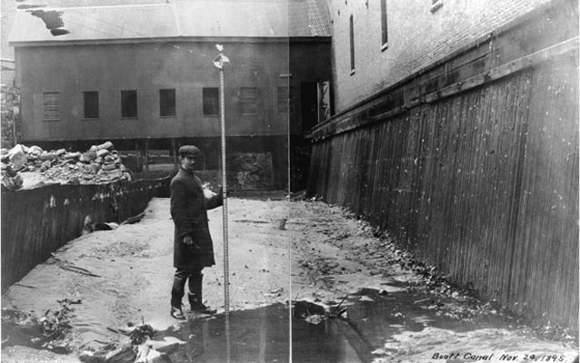 An engineer at work in Lowell’s Eastern Canal