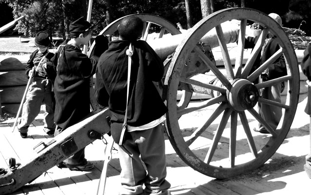 Students Perform Duties as Part of the Cannon Crew Students Perform Duties as Part of the Cannon Crew