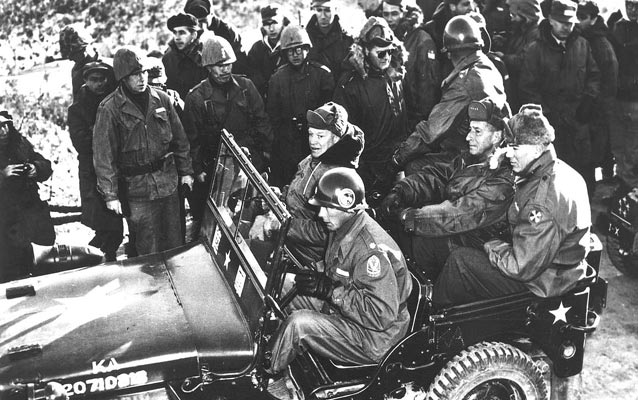 President-elect Eisenhower visiting the Korean front, December 1952. President-elect Eisenhower visiting the Korean front, December 1952.