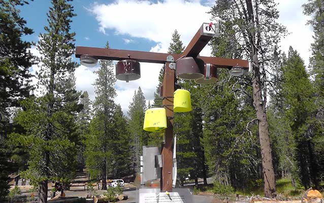 Air quality monitoring equipment at Devils Postpile National Monument Air quality monitoring equipment at Devils Postpile National Monument