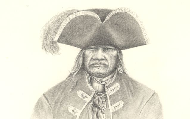 Drawing of American Indian Scarouady